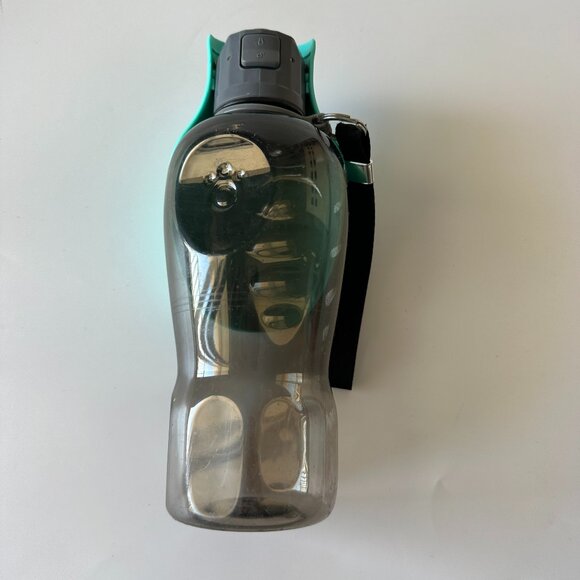 Set of 2 Blue & Gray Slow Puzzle Feeder Dog Bowls & Portable Water Bottle 27 oz - Picture 6 of 7